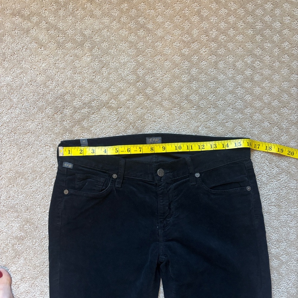 Citizens of Humanity Black Corduroy Skinny Leg Jeans - Picture 7 of 10